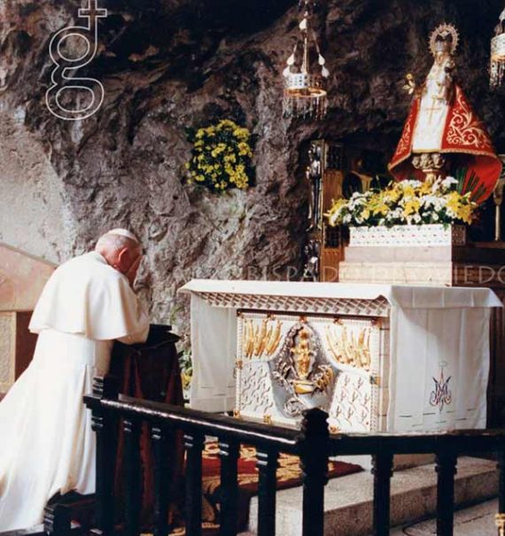 oracion papa en covadonga